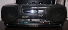 Sharp QT-CH88 Portable Boombox As Seen on The Sopranos  For Parts Or Repair  