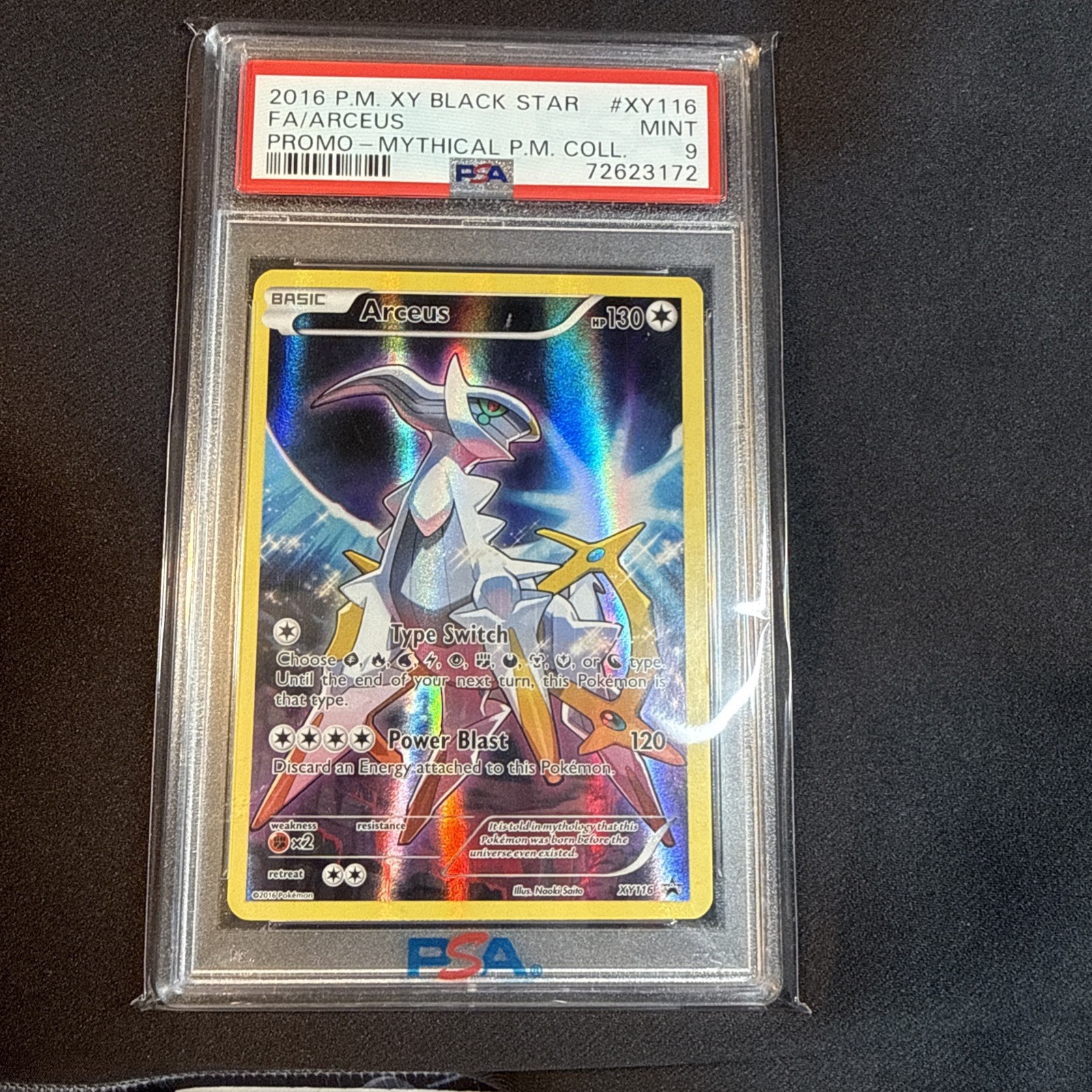 Arceus XY Black Star Promo #XY116 PSA 9