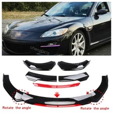 For Mazda Miata Mx-5 Front Bumper Lip Splitter Spoiler Body Kit Gloss Black For Mazda Miata Mx-5 Front Bumper Lip Splitter Spoiler Body Kit Gloss Black