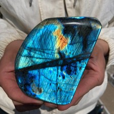 1.2lb Natural Flash Labradorite Quartz Crystal rough Mineral Healing