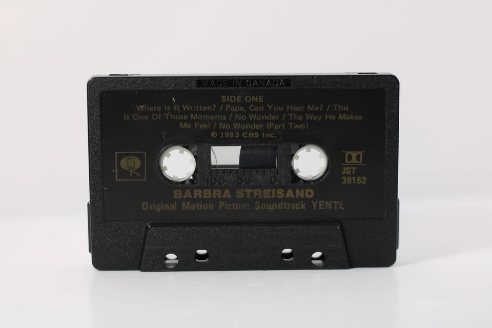 Barbra Streisand original motion picture soundtrack yentle 1983 Cassette tape - Image 4 of 4