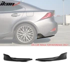 Fits 14-20 Lexus IS Sedan Artisan Style Rear Bumper Aprons Spat Gloss Black PP