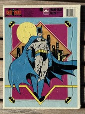 Vintage 1989 DC Comics Batman Golden Frame-Tray Puzzle