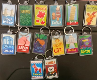 Top Secret Adventures Keychain Key Rings, Highlights, Lot Of 14