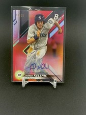 2019 JARRED KELENIC Bowman Platinum Red Auto #10/10 Mariners Star Rookie