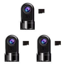 Produktbild - 3 Stück 1080P ADAS 360° drehbare Auto Dashcam mit 32 GB Karte 24 Stunden
