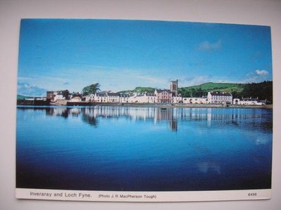 Postkarte Inveraray und Loch Fyne. Hagel Kaledonien - 1989.