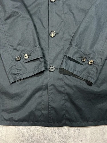 ⁠VTG Calvin Klein Collection Italy Reversible Coat Jacket Mens L 50 Dark Navy⁠ image 6