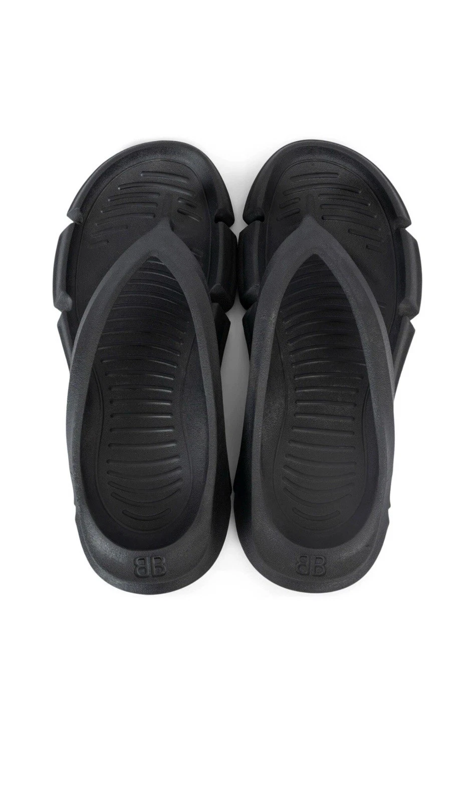 Balenciaga — Balenciaga Mold Thong sandals in black rubber, size 39 US 9 New In Box