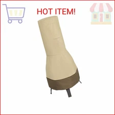 Classic Accessories Veranda Water-Resistant 25 Inch Chiminea Cover, Patio Furnit