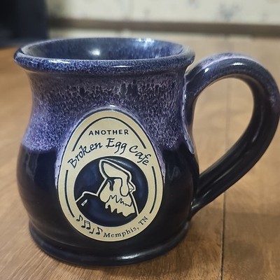 Deneen Pottery Hand Thrown Blue Mug Another Broken Egg Cafe Memphis TN 2018