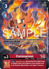 Coronamon Alternate Art Foil - EX5-007 NM - Digimon TCG