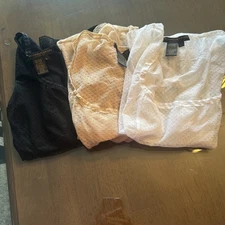 Rare Donna Karan New York IntimatesTop Cutout Design White & Beige, Red And Beig