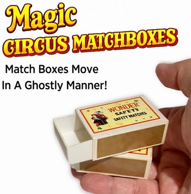 CIRCUS MATCHBOXES Ghost Magic Trick Pops Out Pocket Acrobatic