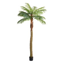 2/2.3/2.7M Artificial Palm Tree Fake Tropical Plant in Pot Indoor Outdoor Decor