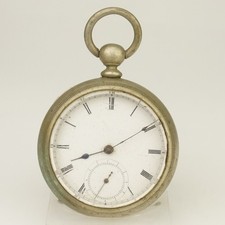 Rare WALTHAM Pocket Watch Men's no fusee duplex no chronometer no repeater RAR