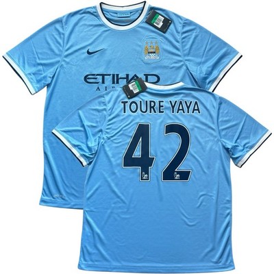 2013/14 Manchester City Home Jersey #42 Yaya Toure XL Nike Soccer