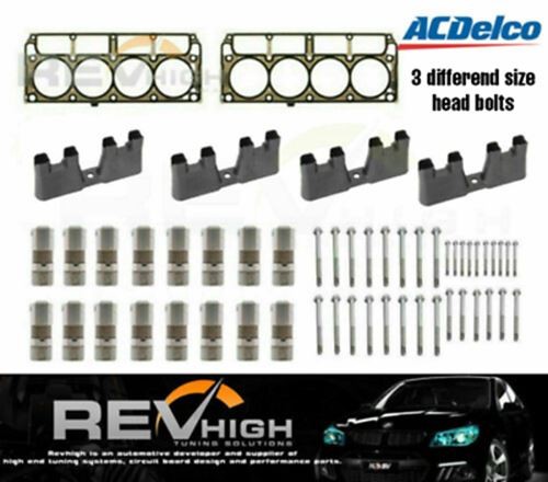 Genuine GM L76 LS3 LS2 L98 Head Gaskets Bolts Lifters Guides Valves Kit Holden 6 - Picture 1 of 3