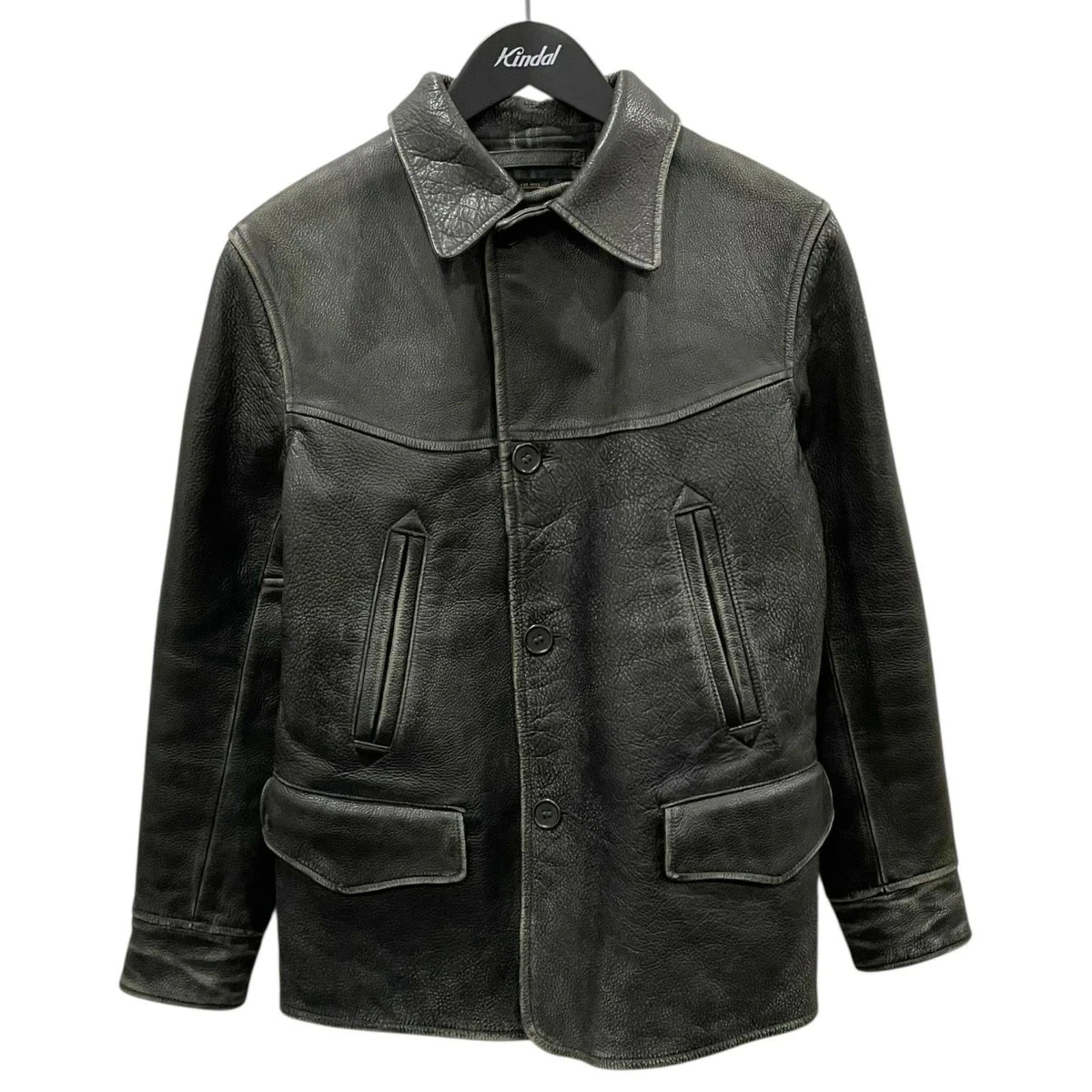 RRL Black Leather Outer Shell Coats, Jackets & Vests for Men for