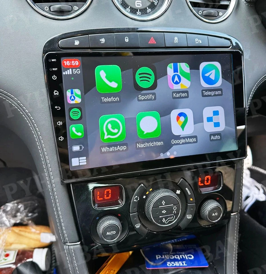 Für Peugeot 308 408 RCZ 2007-2015 Android 15 CarPlay Autoradio GPS Navigation BT - Bild 1 von 4