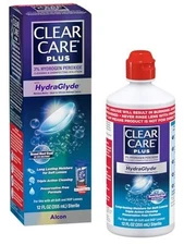 Clear Care Plus Cleaning and Disinfecting Solution with Lens Case, Clear, 12...