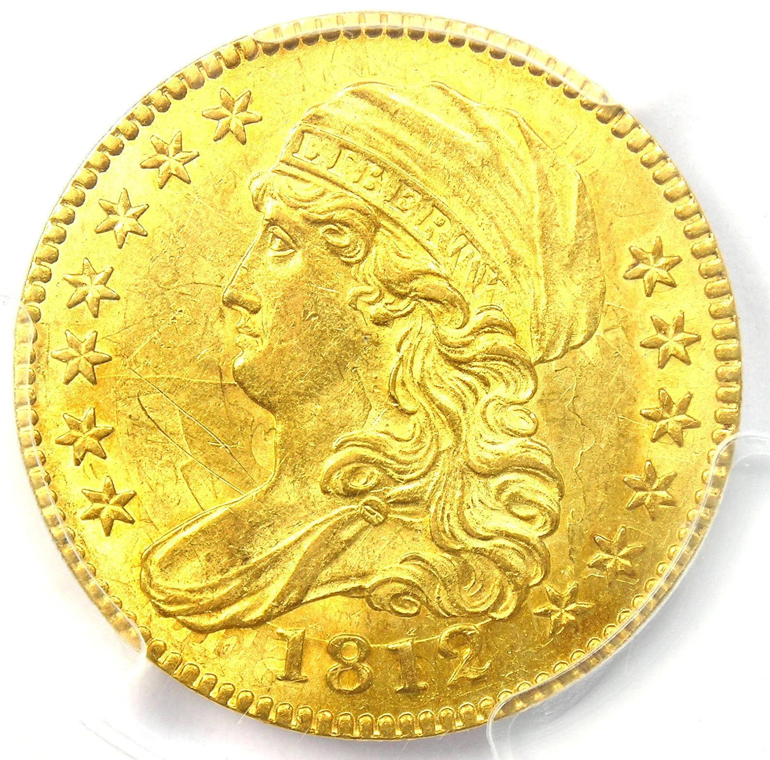1812 Capped Bust Gold Half Eagle $5 Coin - PCGS Uncirculated Details (UNC MS)
