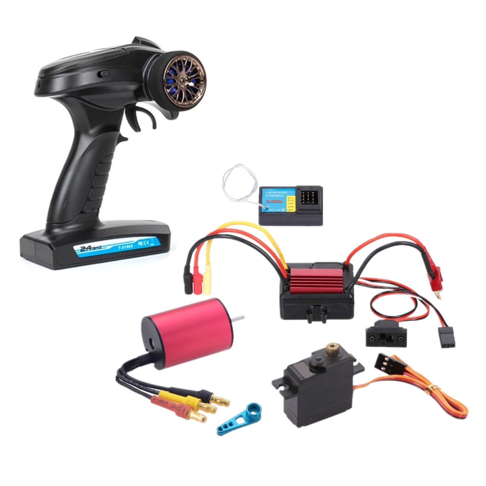 2.4g Remote Control Set &35a Brushless Esc &motor For Wltoys Hsp A959-b