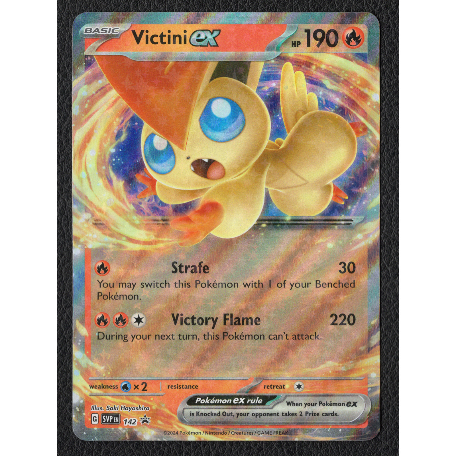 Victini EX - #142 - Scarlet & Violet Promo - Black Star Promo - Pokémon TCG - NM