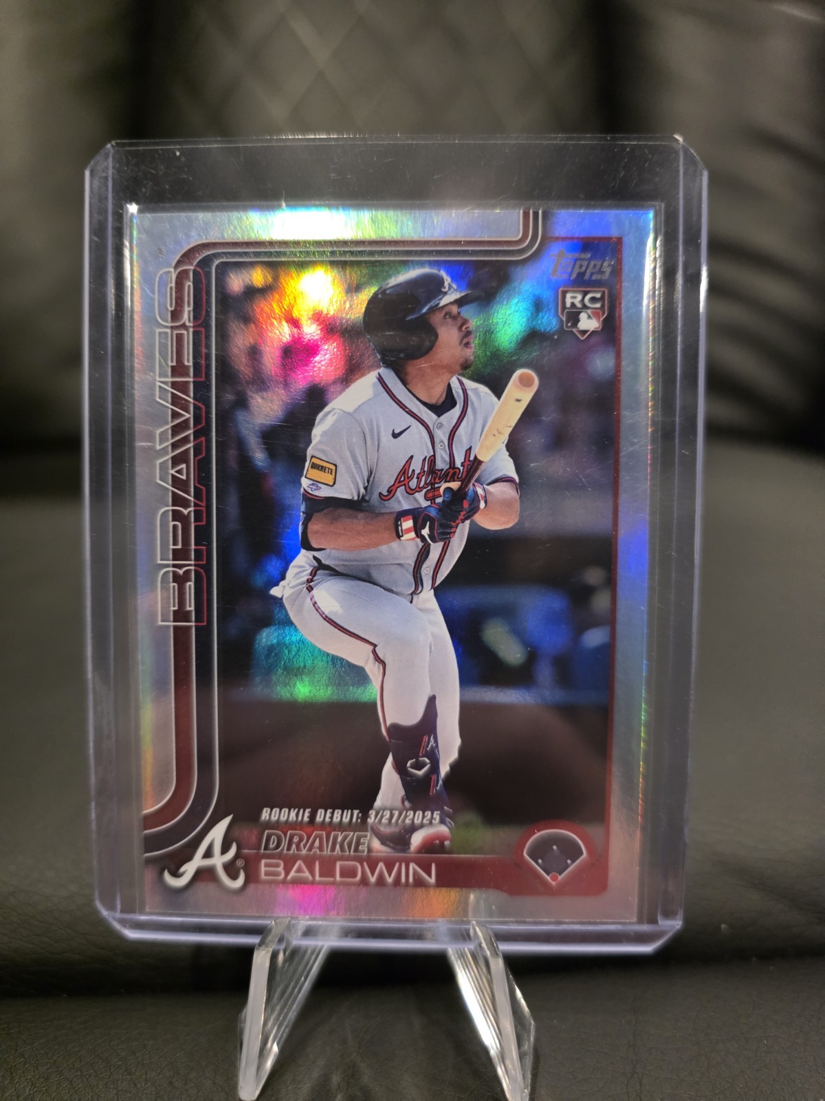 2025 Topps Update #US113 Drake Baldwin Rookie Debut Rainbow Foil (RC)