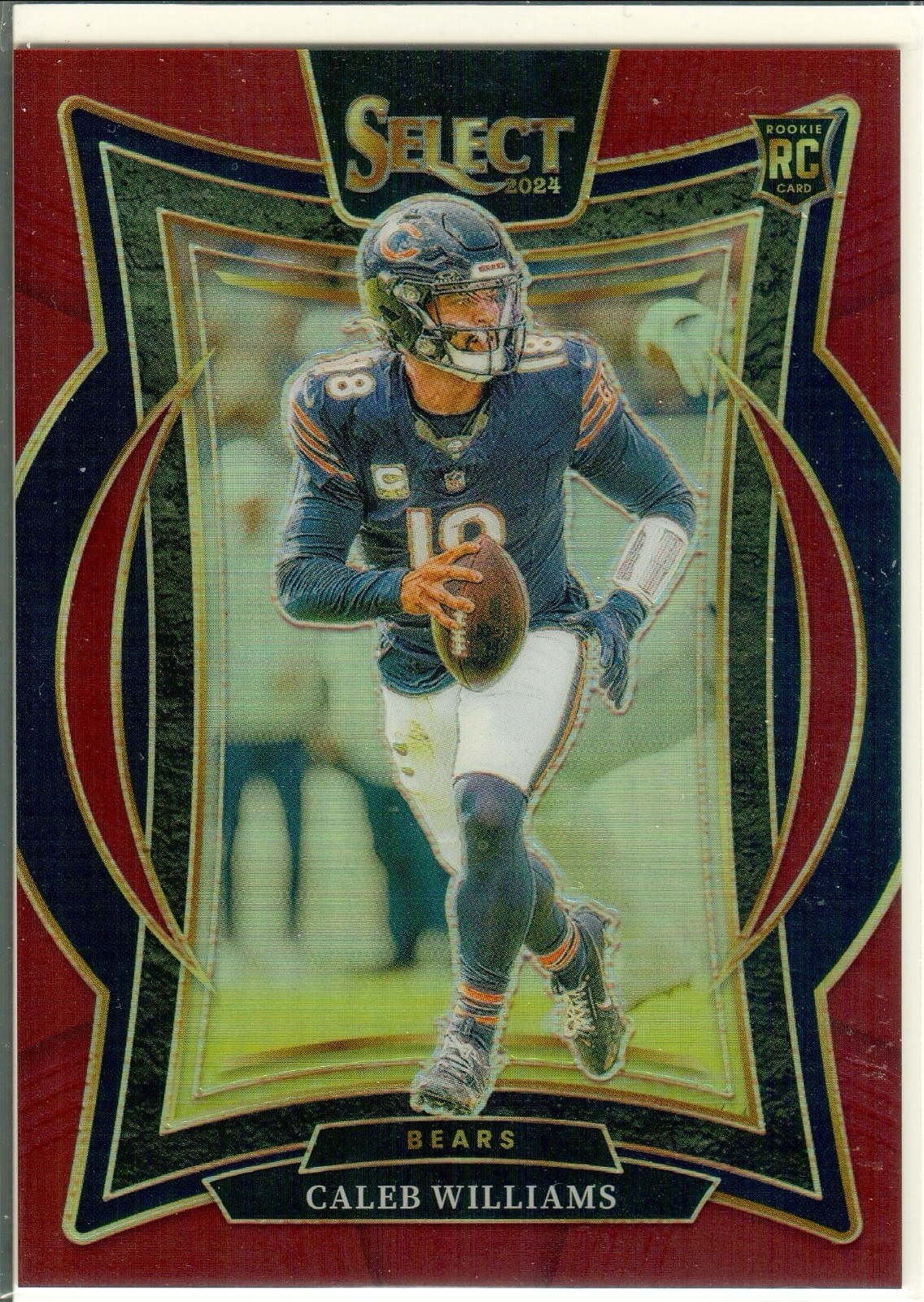 2024 Select Caleb Williams #25 Concourse Maroon Prizm 025/149 Rookie Card RC
