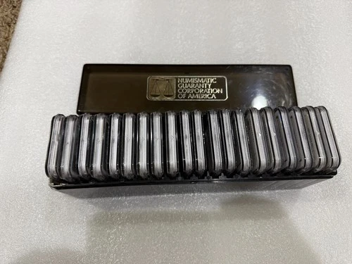 20 Silver Eagles 1986 - 2005 ~ NGC MS 69 Brown Label ~ No Toning in Vintage Box