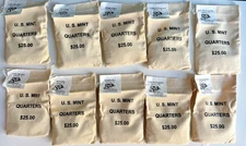 2006 State Quarters in Sewn U.S. Mint Bags - P & D for Each - NV, NE, CO, ND, SD