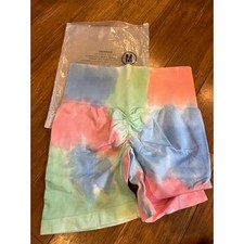 Girl Tye Dye stretch shorts- size medium. Unbranded. New