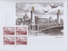 Affiche / Feuillet "Ville de PARIS 1949" - Poste Aérienne 2023 - Sous blister
