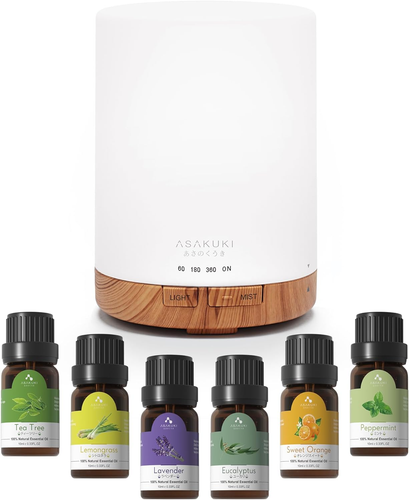 300ML Essential Oil Diffuser, Quiet 5-In-1 Premium Aromatherapy Humidifier, Natu - Picture 7 of 14