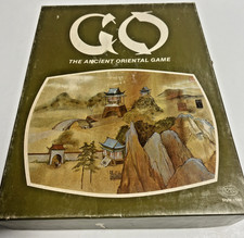 Vintage 1974 Reiss GO Board Game Set Black/White Stones COMPLETE