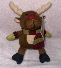 Reindeer Moose Plush Winter Holiday Christmas Animal Adventure 2010 9”
