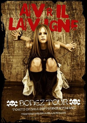2004 AVRIL LAVIGNE CONCERT POSTER WALL ART PRINT SIZE 11 X 17