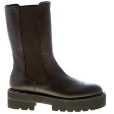 STUART WEITZMAN women shoes Presley Ultralift black leather bootie S5636