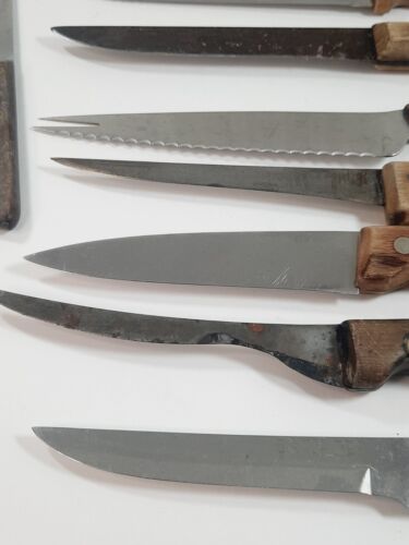 Vtg Butcher Steak Kitchen Knife Lot 64 Total Sheffield Imperial LaCuisine Ekco - Picture 7 of 17