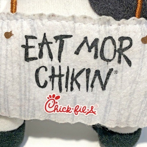 Muñeca de peluche Chick-fil-A de vaca juguete Eat Mor Chikin 4" de alto EDICIÓN LIMITADA - Imagen 2 de 11