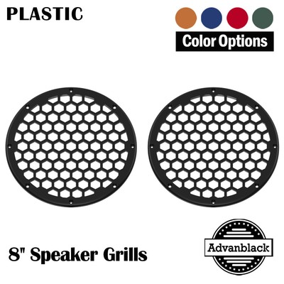 Advanblack x XBS Color Matched HEX 8'' Speaker Grills Saddlebag Tour Pack Lids