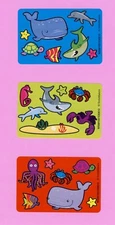 105 Sea Life Stickers - Whale, Turtle, Dolphin, Shark, Star Fish, Octopus, Crab
