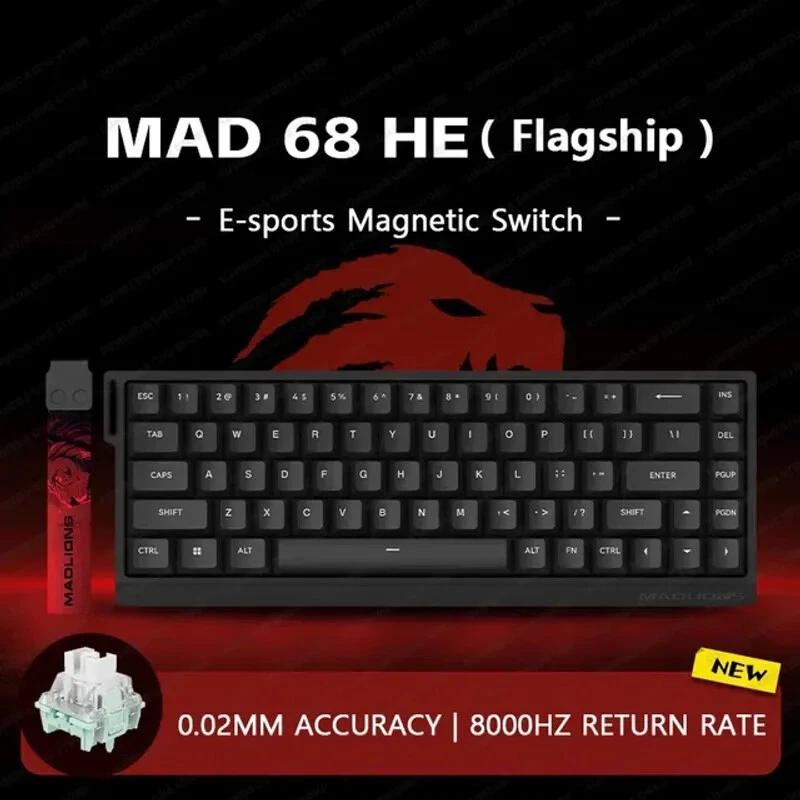 Magnetic Switch Wired Mechanical Gaming Keyboard for Enhanced Computer Performance