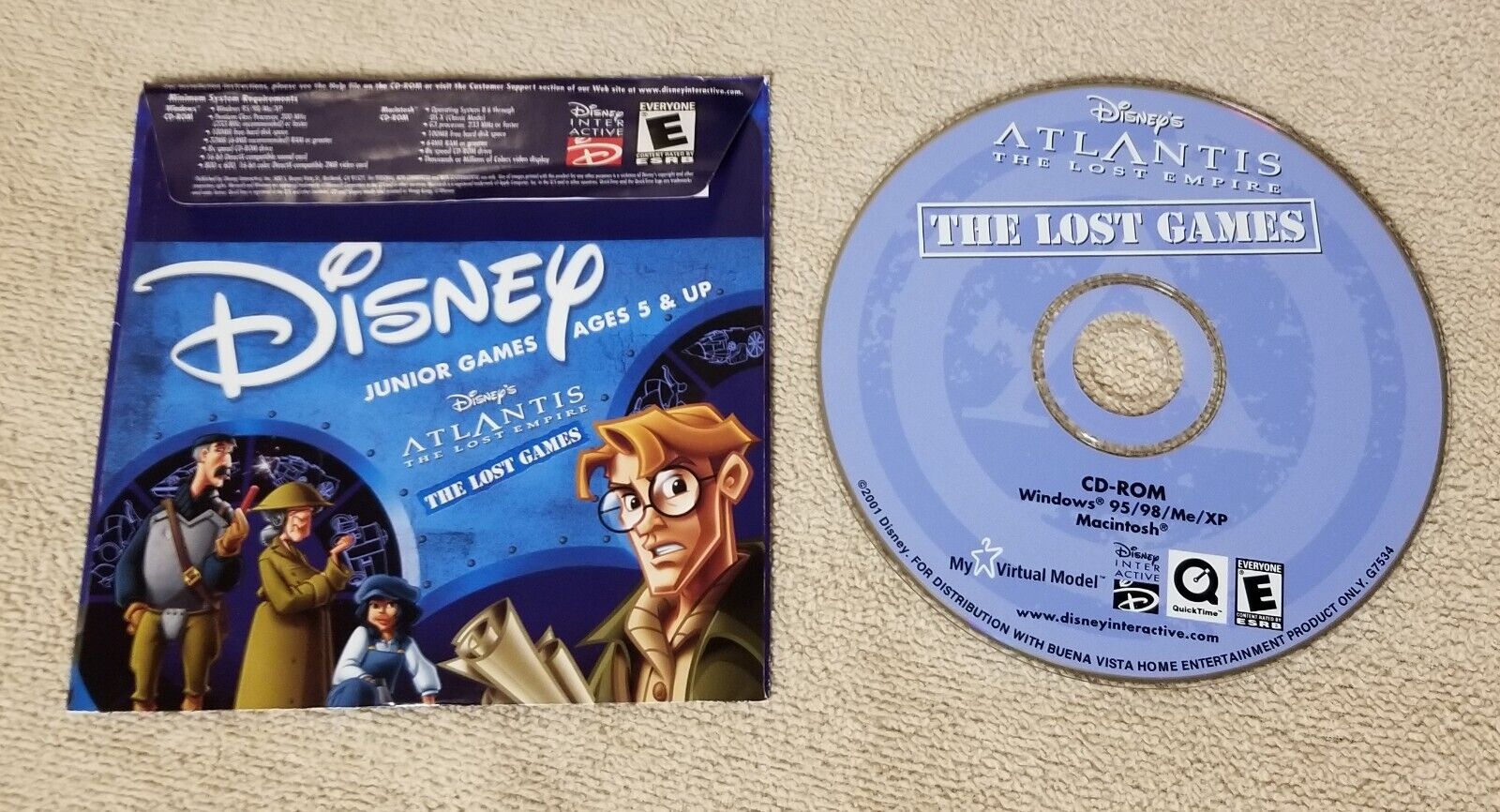 Atlantis The Empire Lost Set PC Spanish Cd-Rom Disney Interactive