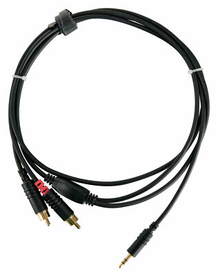 DJ PA Kabel Y-Kabel Audiokabel 1,5m Audio 3,5mm Mini Stereo Klinke RCA Cinch
