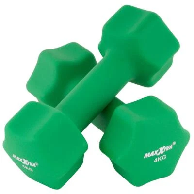 MAXXIVA Hantel-Set grün Neopren 2 x 4 kg Kurzhanteln Krafttraining Fitness