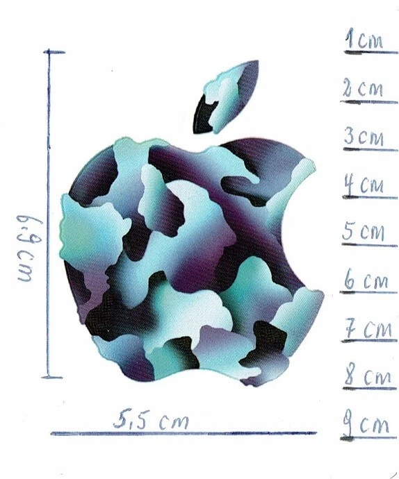 5 Aufkleber für Apple iPad, iPhone, iMac, MacBook, viele Farben - Bild 2 von 2