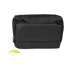 Daylogic Black Double Zip Organizer Cosmetic Makeup Bag