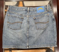 NWOT NFL Team Apparel San Diego Chargers Women’s Jean Skirt Size 12